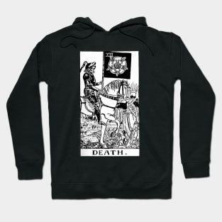 DEATH Tarot Card vintage retro illustration Hoodie